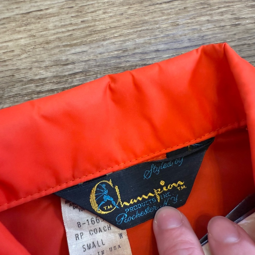 Vintage 60s Champion Clemson University Coach Windbreaker - Picture 5 of 8